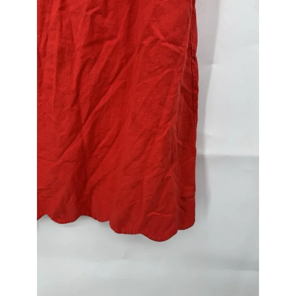 Kate Spade x Target Scalloped Mini Shift Dress Women Large‎ Red Preppy Retro